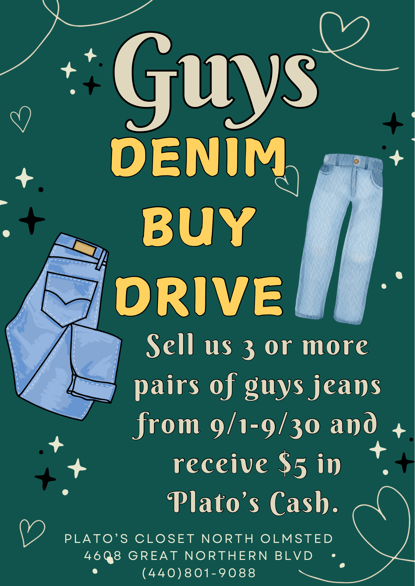 Guys Denim Buy Drive